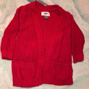 Red Cardigan for Toddler Girl